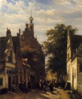 Springer, Cornelis - Street Scene